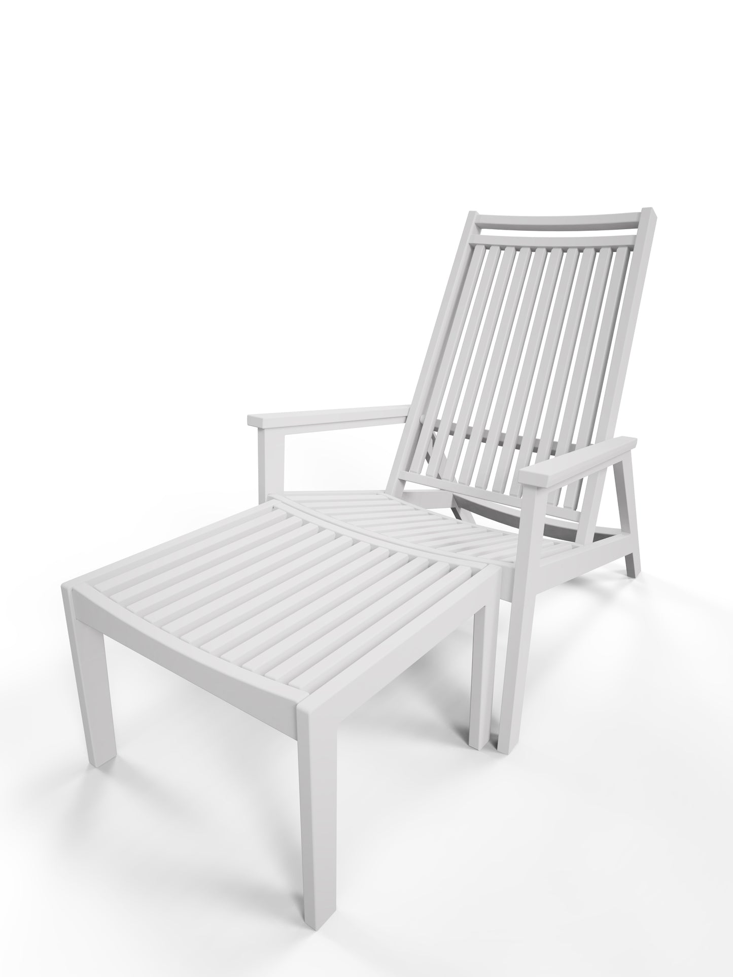 Seaside Casual Recycled Plastic Sur Reclining Lounge Chair - LEAD TIME TO SHIP 2 TO 4 WEEKS