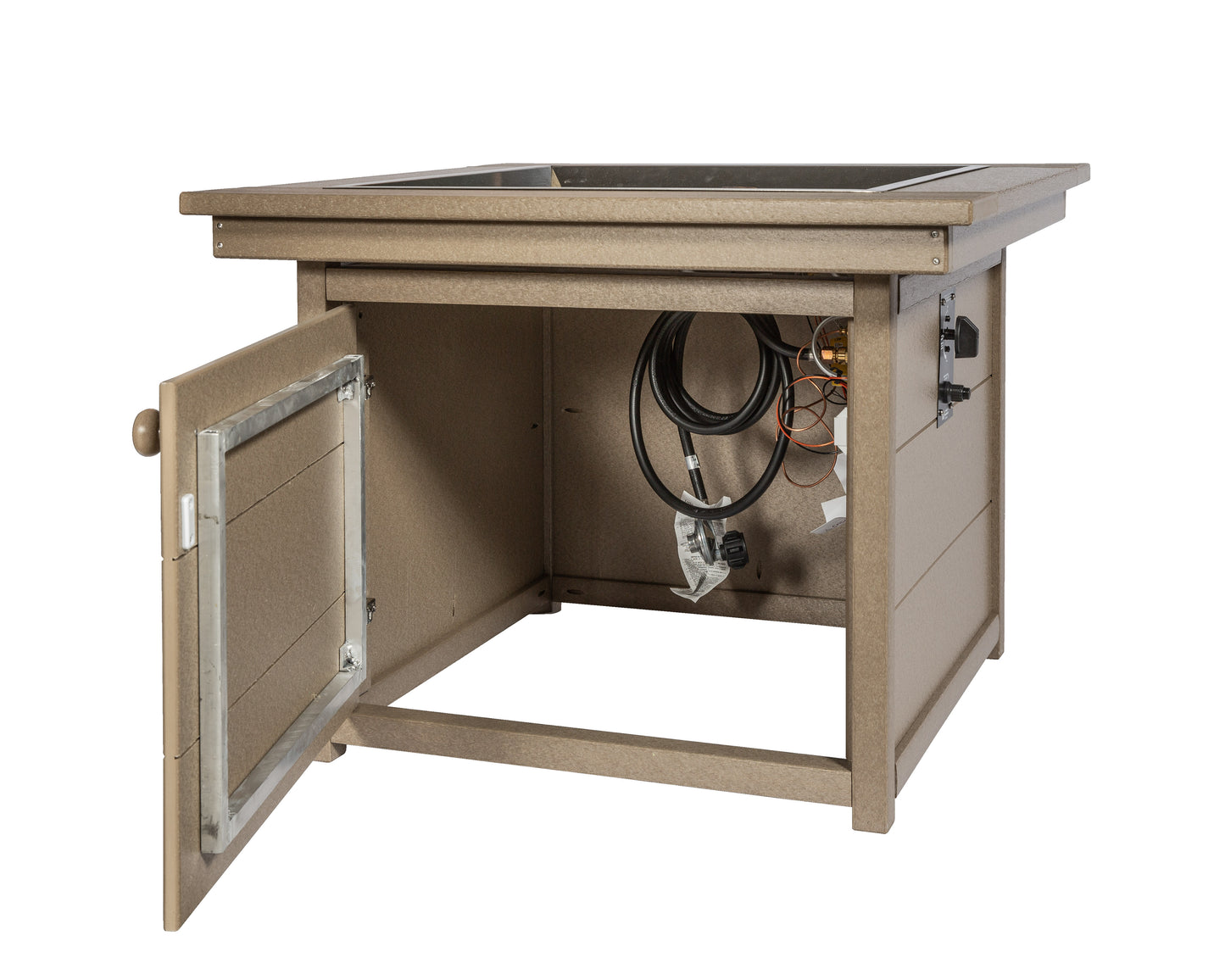 Leisure Lawns Amish Made Recycled Plastic Square Fire Pit Model #811 - LEAD TIME TO SHIP 4 WEEKS