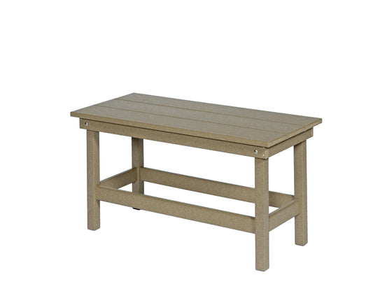 Leisure Lawns Amish Made Recycled Plastic Rectangular Coffee Table Model #824 - LEAD TIME TO SHIP 6 WEEKS OR LESS