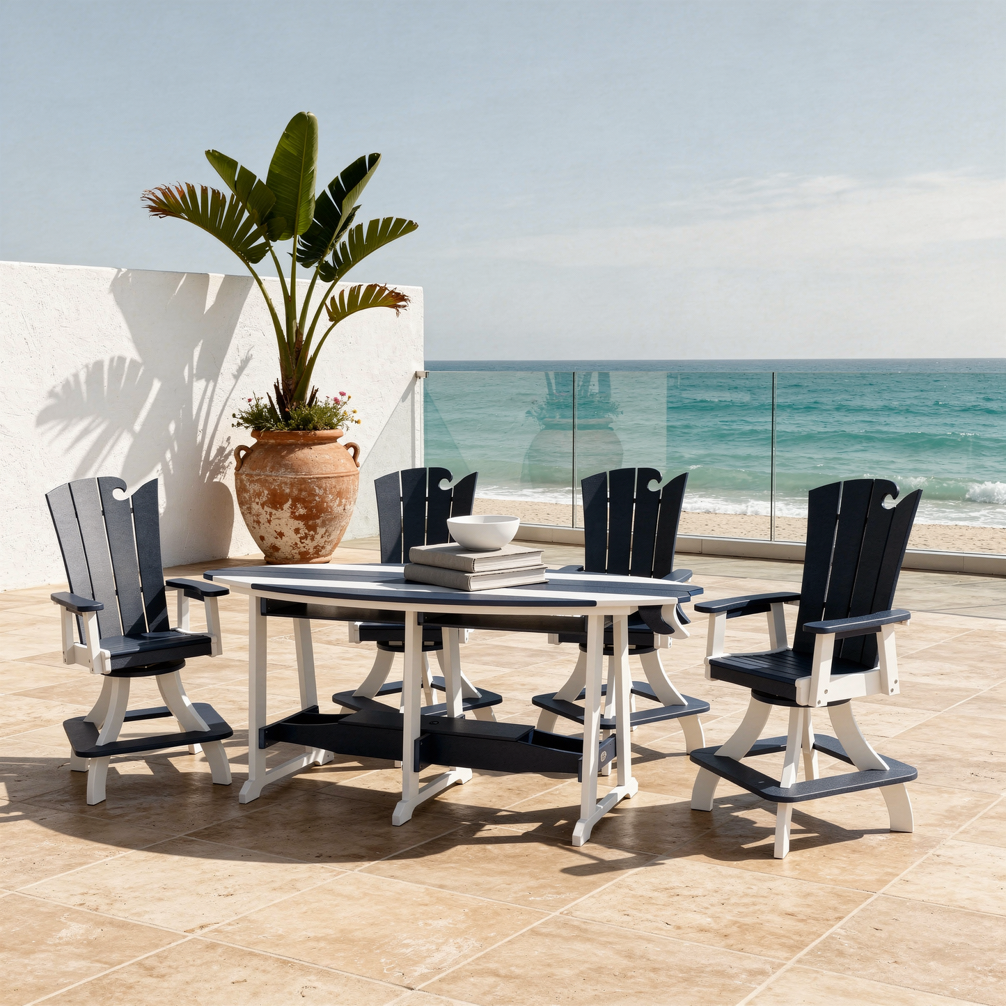 Beaver Dam Outdoor 8' Surf-Aira Counter Table (COUNTER HEIGHT) - LEAD TIME TO SHIP 8 WEEKS OR LESS