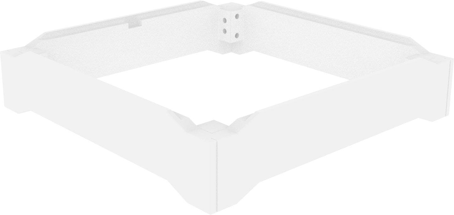 Seaside Casual Recycled Plastic Aura 50" Round Fire Table Riser - LEAD TIME TO SHIP 2 TO 4 WEEKS