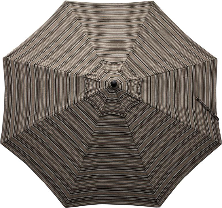 LuxCraft Aluminum Crank Lift Push Button Tilt 9' Market Umbrella - LEAD TIME TO SHIP 7 BUSINESS DAYS OR LESS
