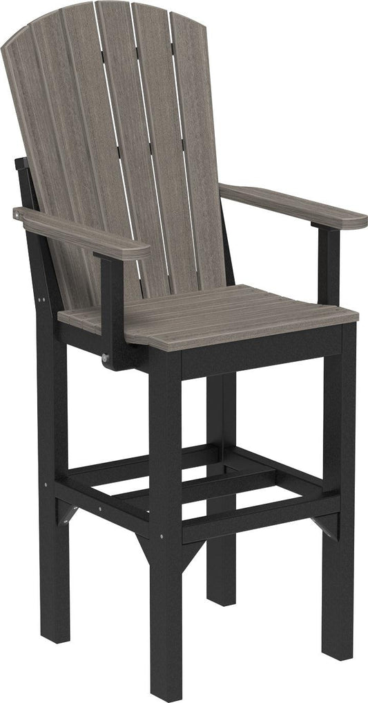 LuxCraft Recycled Plastic Adirondack Arm Chair (BAR HEIGHT) - LEAD TIME TO SHIP 3 TO 4 WEEKS