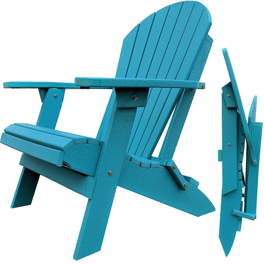 Patio Surplus® Recycled Plastic King Size Folding Adirondack Chair (LIFETIME WARRANTY) - LEAD TIME TO SHIP 2 TO 3 BUSINESS DAYS