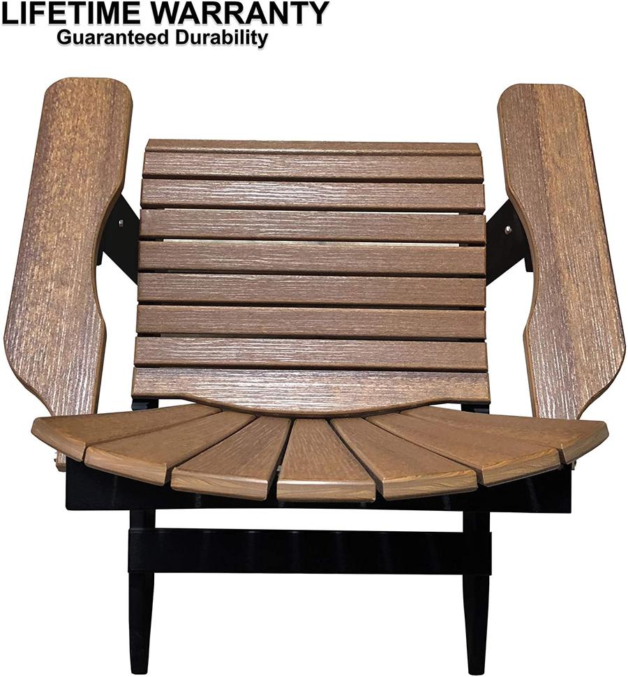 Patio Surplus® Recycled Plastic King Size Folding Adirondack Chair (LIFETIME WARRANTY) - LEAD TIME TO SHIP 2 TO 3 BUSINESS DAYS