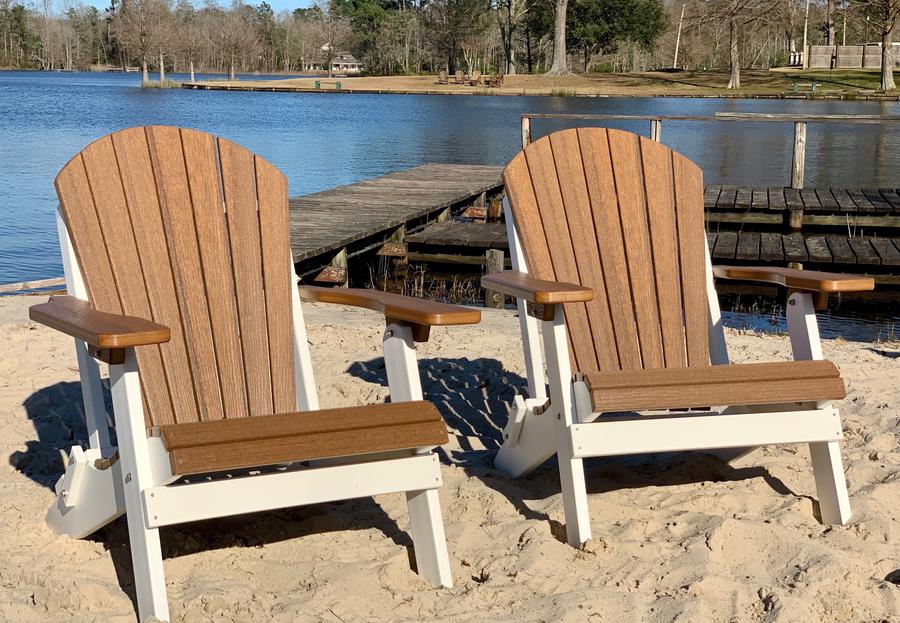 Patio Surplus® Recycled Plastic King Size Folding Adirondack Chair (LIFETIME WARRANTY) - LEAD TIME TO SHIP 2 TO 3 BUSINESS DAYS