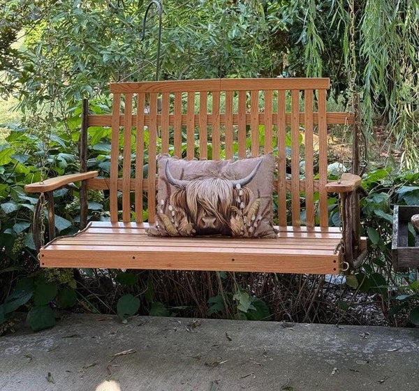 4' Hickory Porch Swing A&L Furniture – Rocking Furniture