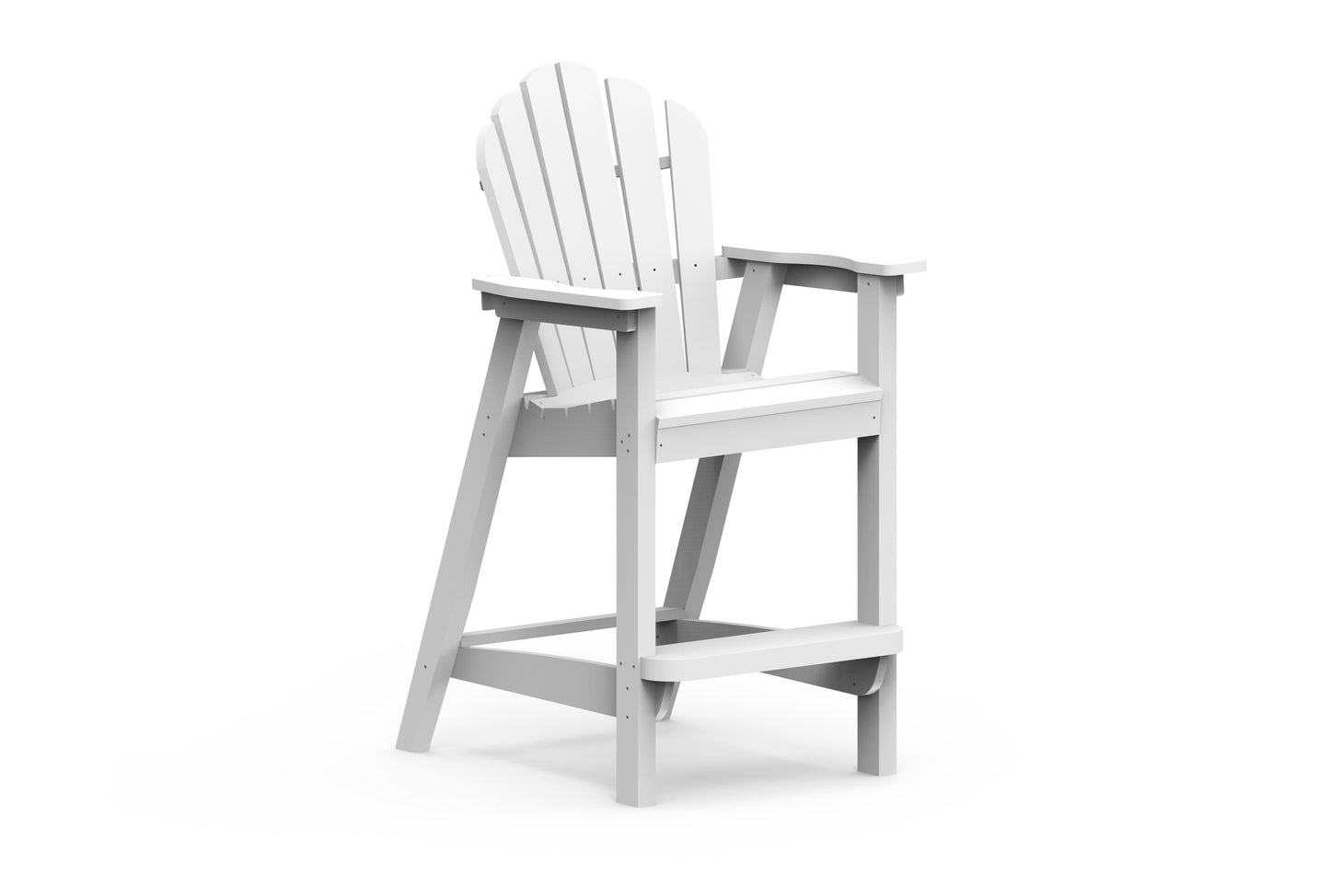 Seaside Casual Recycled Plastic Adirondack Classic Bar Chair (BAR HEIGHT) - LEAD TIME TO SHIP 2 TO 4 WEEKS