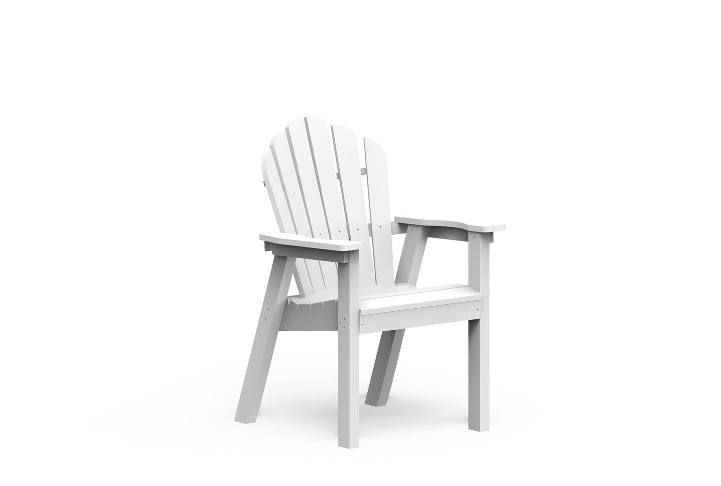 Seaside Casual Recycled Plastic Adirondack Classic Dining Chair - LEAD TIME TO SHIP 2 TO 4 WEEKS