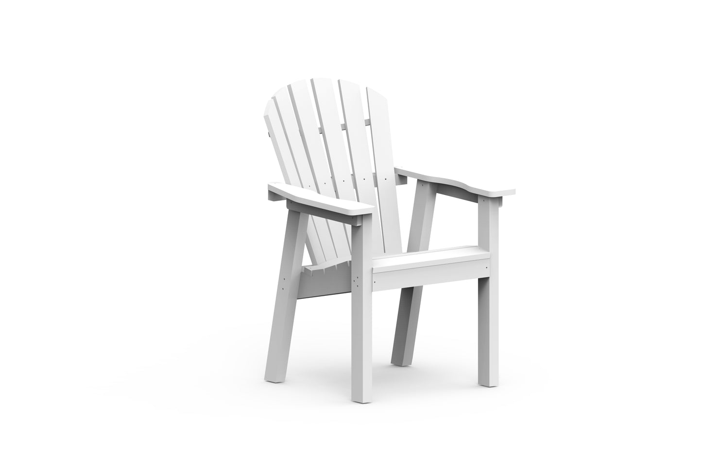 Seaside Casual Recycled Plastic Adirondack Shellback Dining Chair - LEAD TIME TO SHIP 4 TO 6 WEEKS