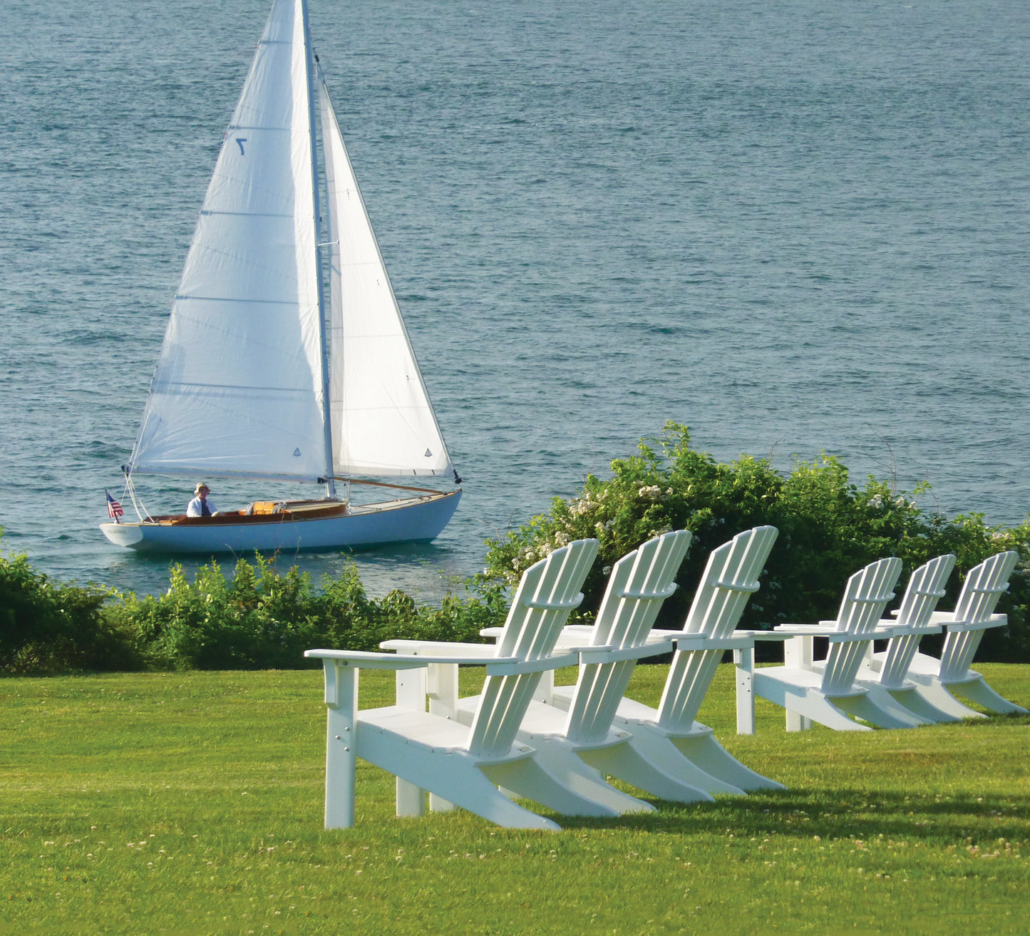 Seaside Casual Recycled Plastic Adirondack Shellback Chair - LEAD TIME TO SHIP 2 TO 4 WEEKS