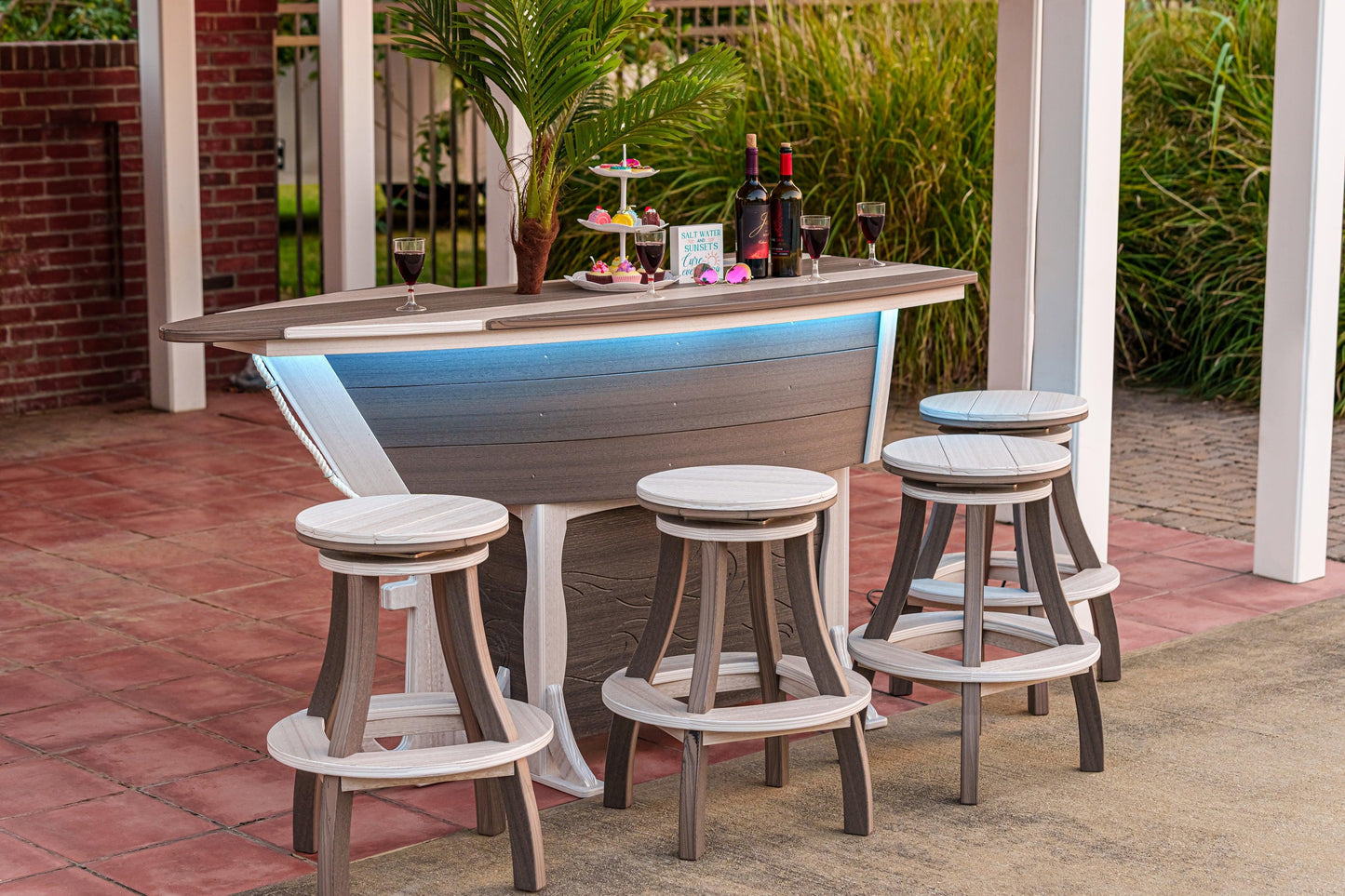 Beaver Dam Outdoor Anchor Ave Swivel Counter Stool (COUNTER HEIGHT) - LEAD TIME TO SHIP 4 WEEKS OR LESS
