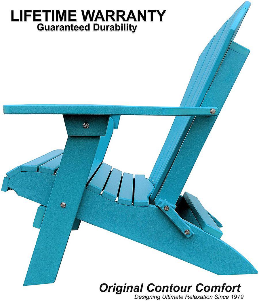 Patio Surplus® Recycled Plastic King Size Folding Adirondack Chair (LIFETIME WARRANTY) - LEAD TIME TO SHIP 2 TO 3 BUSINESS DAYS