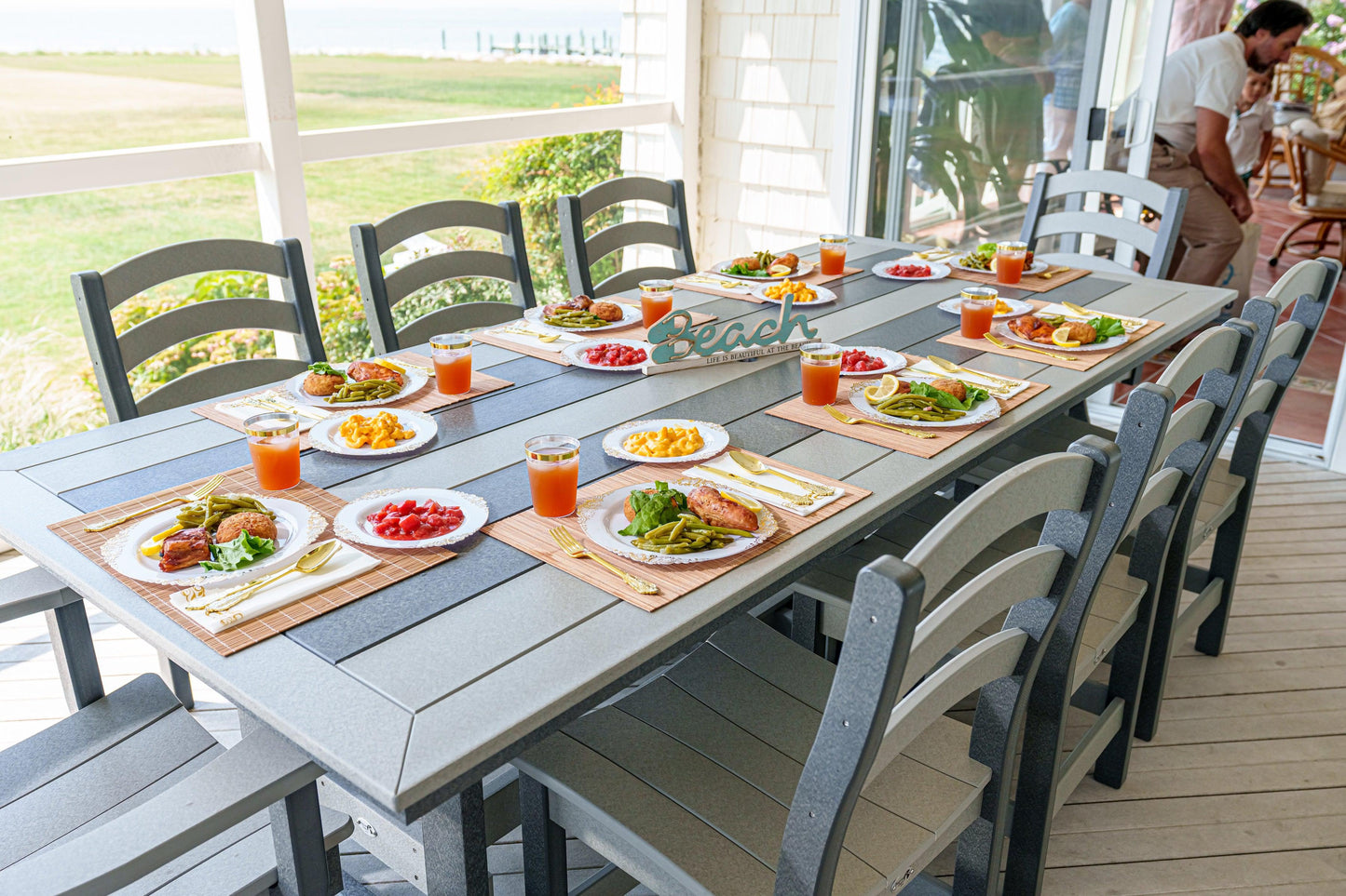 Beaver Dam Outdoor 43"x60" Seabreak Dining Table (DINING HEIGHT) - LEAD TIME TO SHIP 6 WEEKS OR LESS