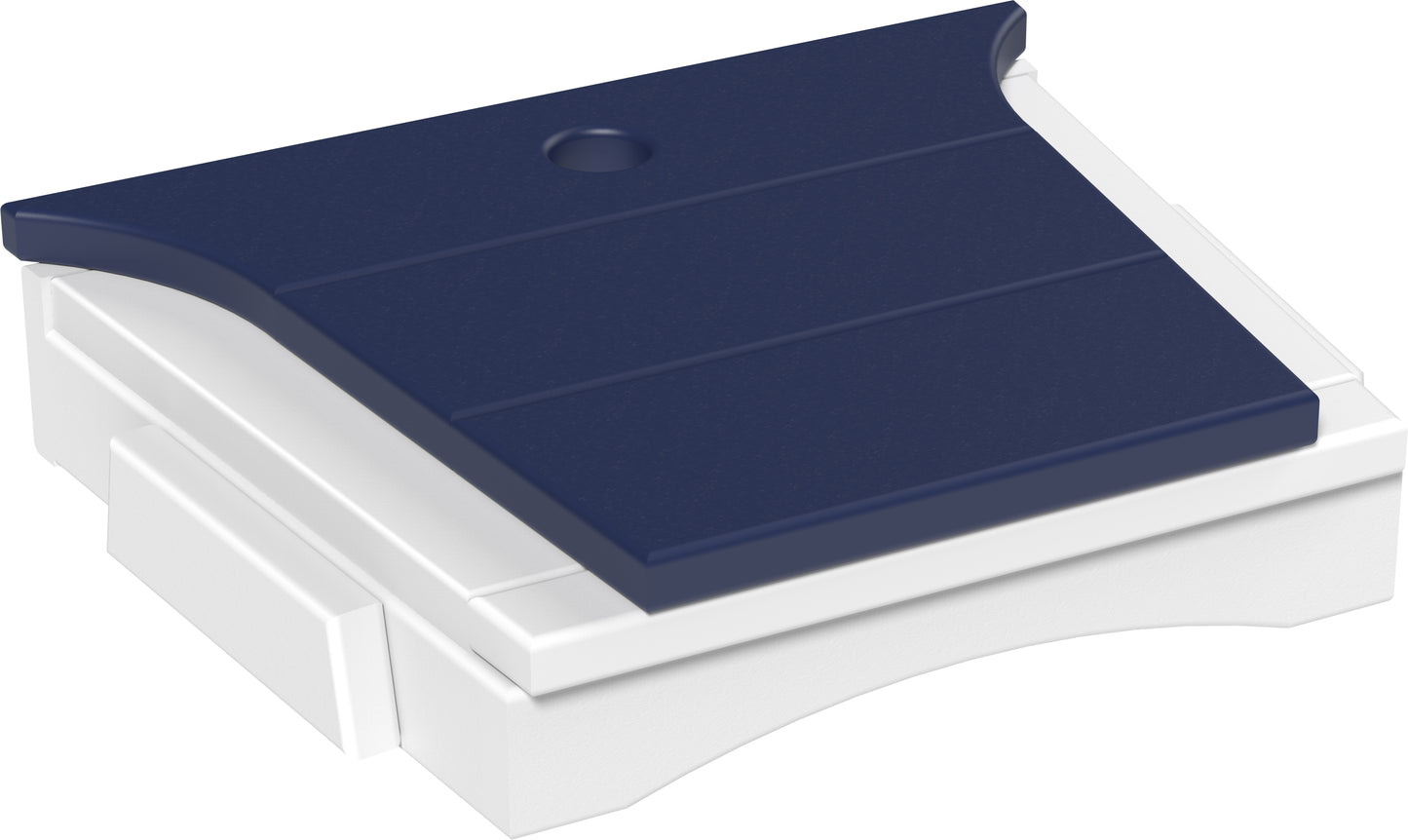 LuxCraft Recycled Plastic Balcony Chair Tete-a-Tete Connecting Table ONLY  (chairs sold separately)  - LEAD TIME TO SHIP 7 BUSINESS DAYS OR LESS