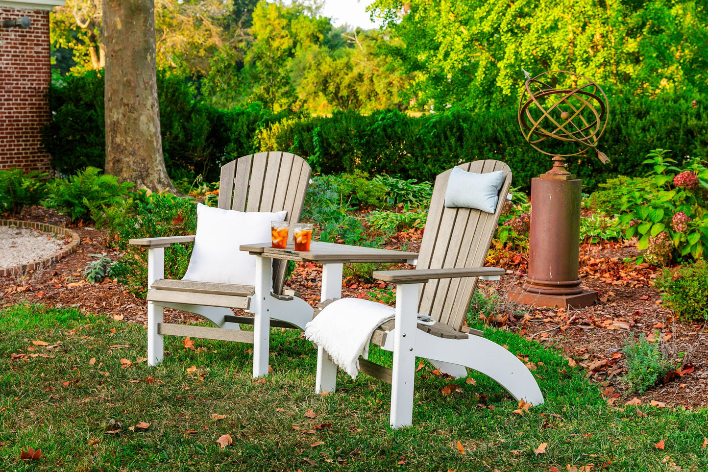 Leisure Lawns Amish Made Recycled Plastic Deluxe Fanback Settee Model #382- LEAD TIME TO SHIP 8 WEEKS OR LESS