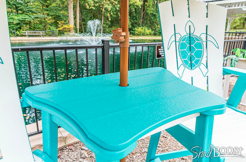 Beaver Dam Outdoor Bayside Turtle Design Bar Chair (BAR HEIGHT) -  LEAD TIME TO SHIP 4 WEEKS OR LESS - LEAD TIME TO SHIP 6 WEEKS OR LESS