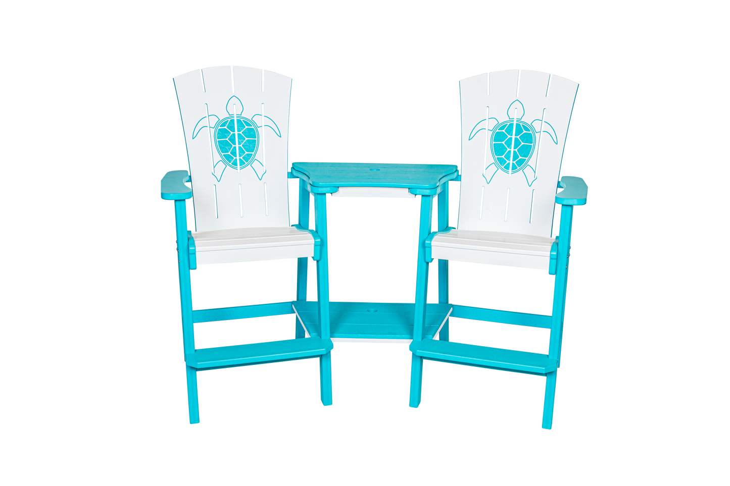 Beaver Dam Outdoor Bayside Turtle Design Bar Chair (BAR HEIGHT) -  LEAD TIME TO SHIP 4 WEEKS OR LESS - LEAD TIME TO SHIP 6 WEEKS OR LESS