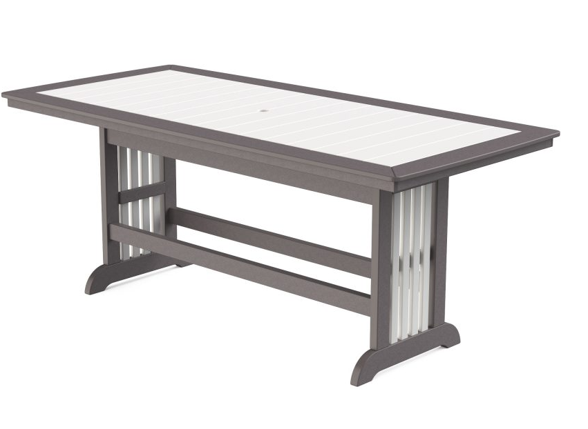Beaver Dam Outdoor 42"x95" Farmhouse Mission Bar Table (BAR HEIGHT) - LEAD TIME TO SHIP 8 WEEKS OR LESS