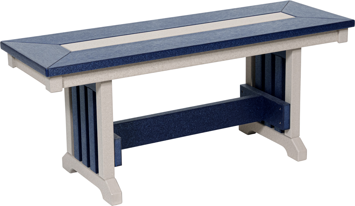 Beaver Dam Outdoor 43" Mission Bench (DINING HEIGHT) - LEAD TIME TO SHIP 8 WEEKS OR LESS