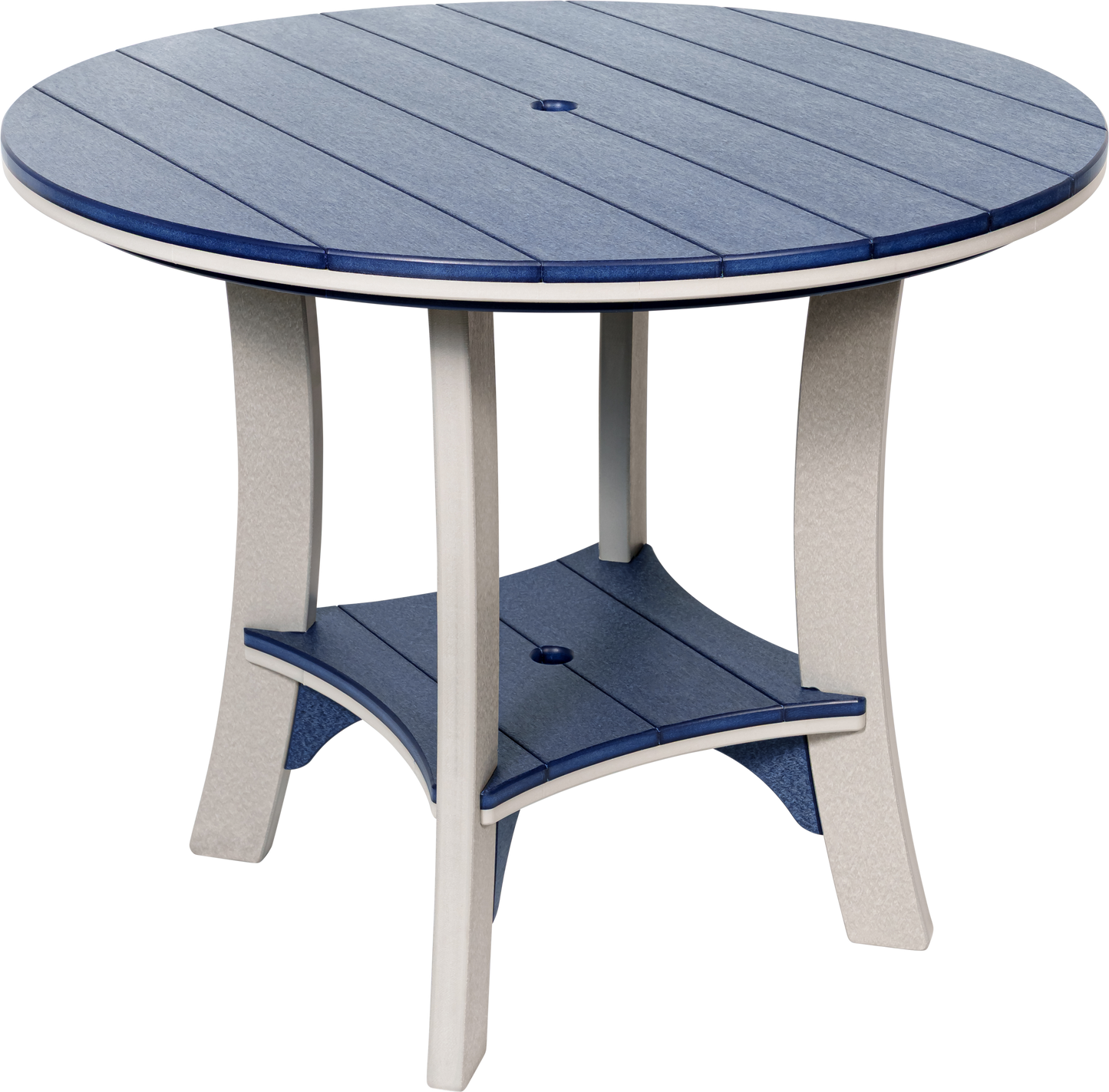 Beaver Dam Outdoor 43" Serenity Round Counter Table Swivel Chair Dining Set (COUNTER HEIGHT)