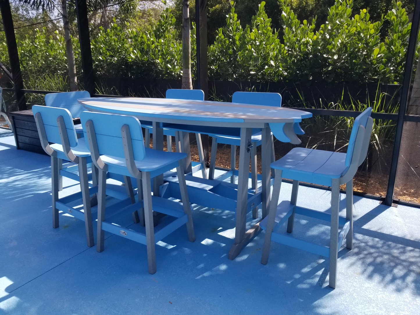 Beaver Dam Outdoor 8' Surf-Aira Bar Table (BAR HEIGHT) - LEAD TIME TO SHIP 4 WEEKS OR LESS