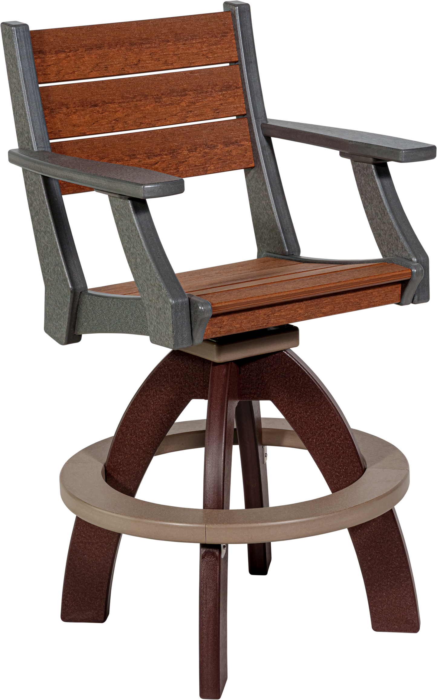 Beaver Dam Outdoor Farmhouse Swivel Bar Chair (BAR HEIGHT) - LEAD TIME TO SHIP 8 WEEKS OR LESS