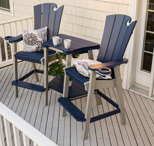 Beaver Dam Outdoor OceanWavz Bar Chair Settee (BAR HEIGHT) - LEAD TIME TO SHIP 6 WEEKS OR LESS