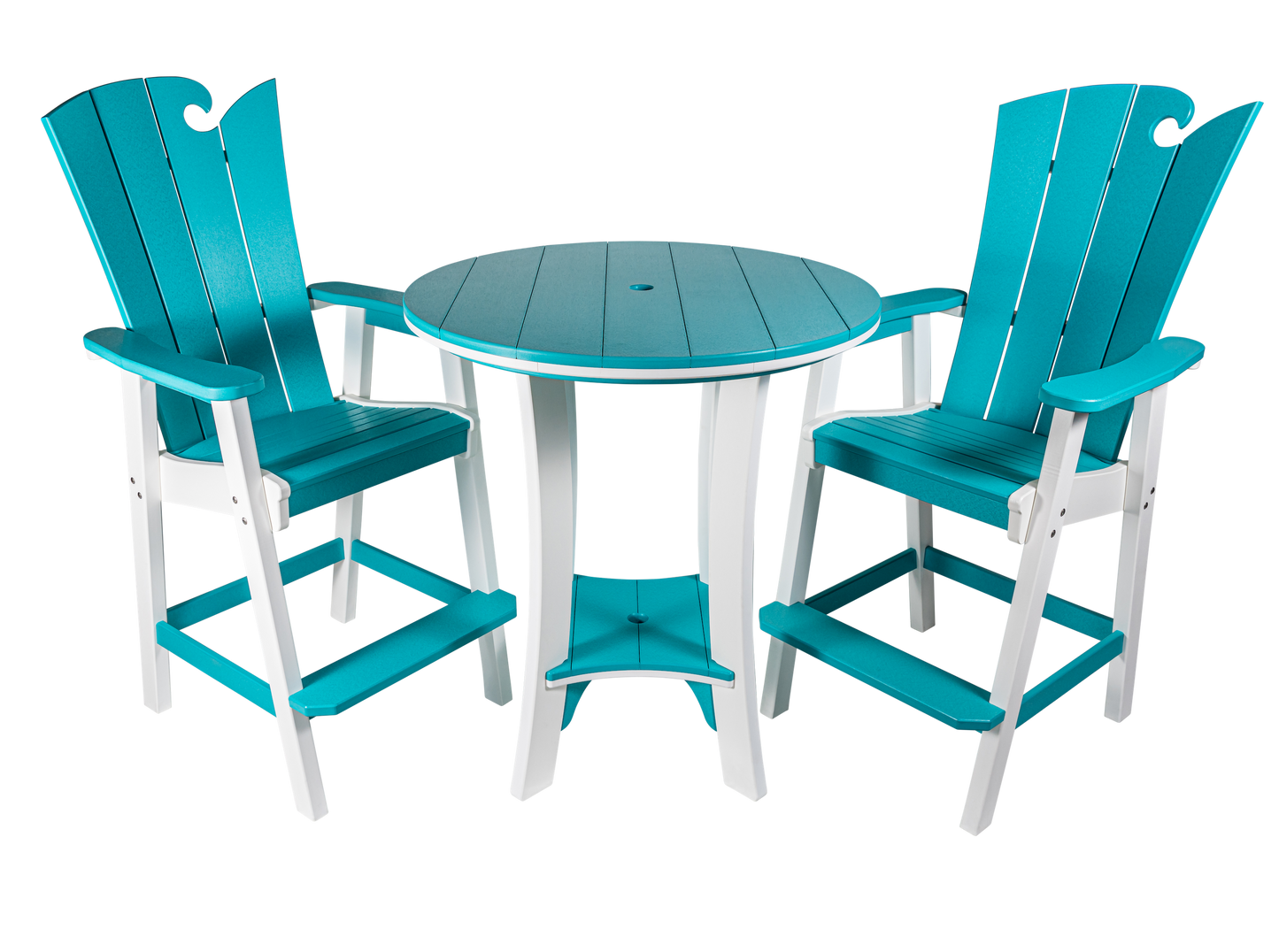 Beaver Dam Outdoor OceanWavz Bar Chair (BAR HEIGHT) - LEAD TIME TO SHIP 6 WEEKS OR LESS