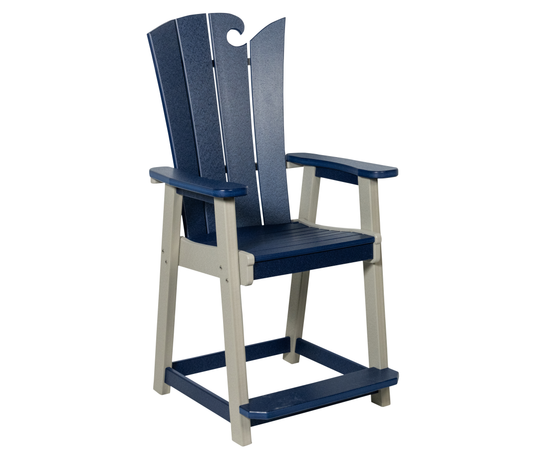 Beaver Dam Outdoor OceanWavz Counter Chair (COUNTER HEIGHT) - LEAD TIME TO SHIP 6 WEEKS OR LESS