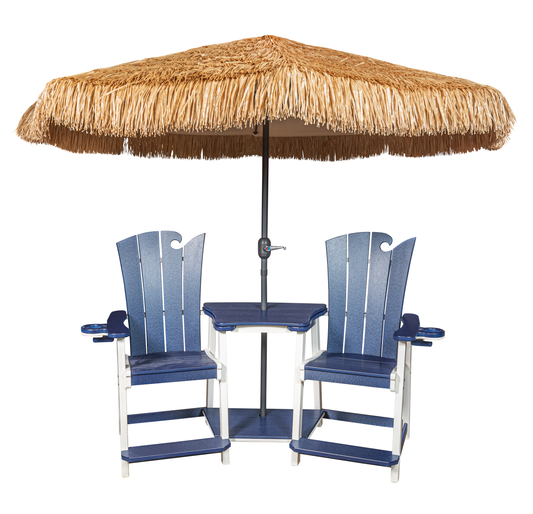 Beaver Dam Outdoor OceanWavz Counter Chair Settee (COUNTER HEIGHT) - LEAD TIME TO SHIP 6 WEEKS OR LESS