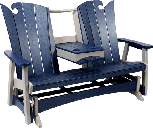 Beaver Dam Outdoor OceanWavz Triple Glider W/ Flip Down Center Console - LEAD TIME TO SHIP 8 WEEKS OR LESS