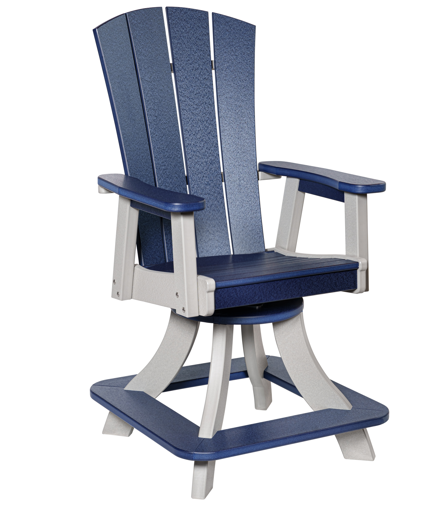 Beaver Dam Outdoor 43" Serenity Round Counter Table Swivel Chair Dining Set (COUNTER HEIGHT)