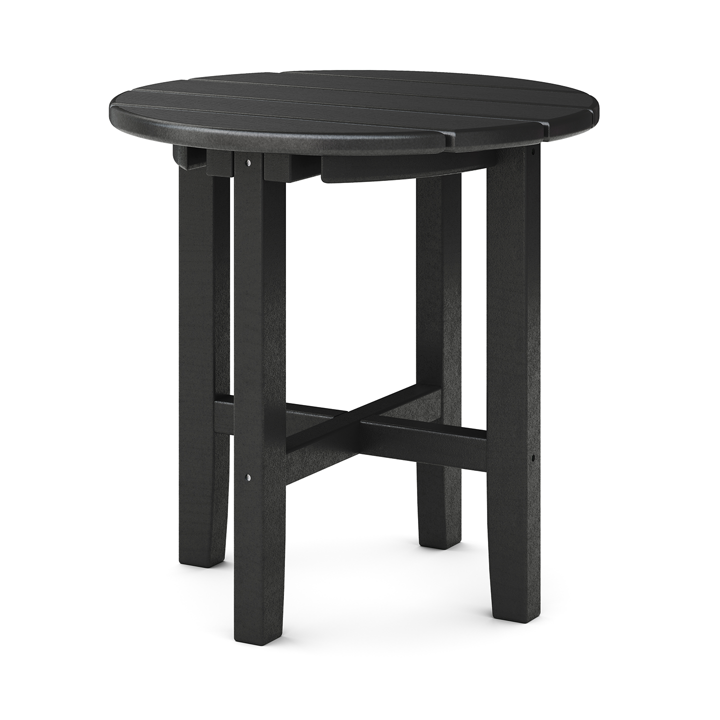 Sopoly 18" Recycled Plastic Classic Round Side Table - LEAD TIME TO SHIP 5 BUSINESS DAYS OR LESS