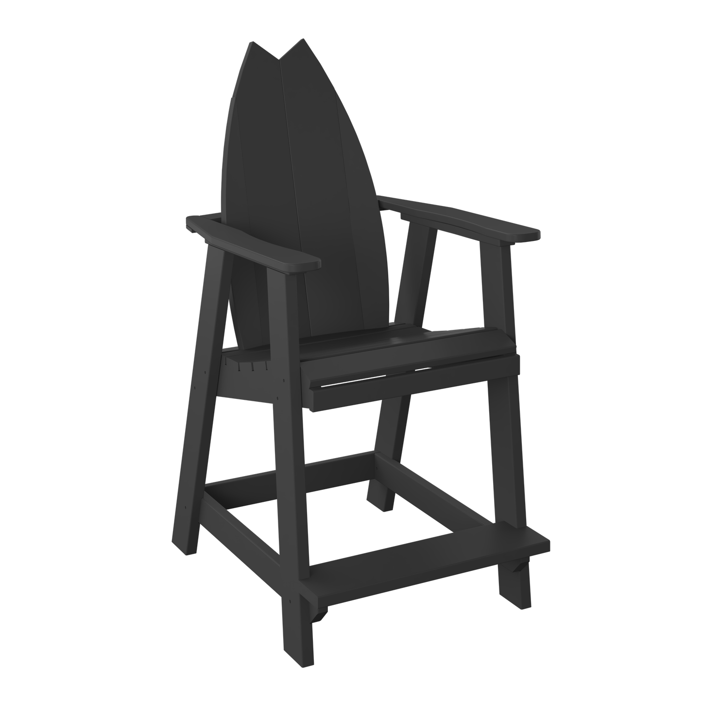 Polybird P82 Surfboard-Tail Balcony Chair (COUNTER HEIGHT) - LEAD TIME TO SHIP 5 BUSINESS DAYS OR LESS