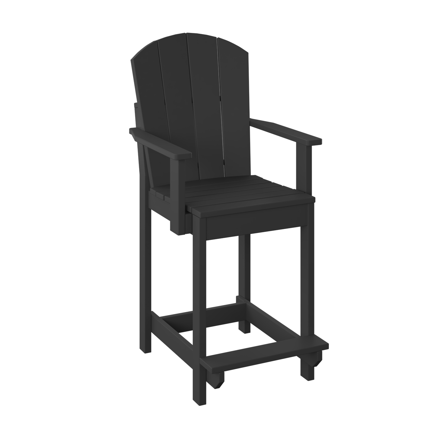 Polybird P8-C Fanback Counter Dining Chair (COUNTER HEIGHT) - LEAD TIME TO SHIP 5 BUSINESS DAYS OR LESS