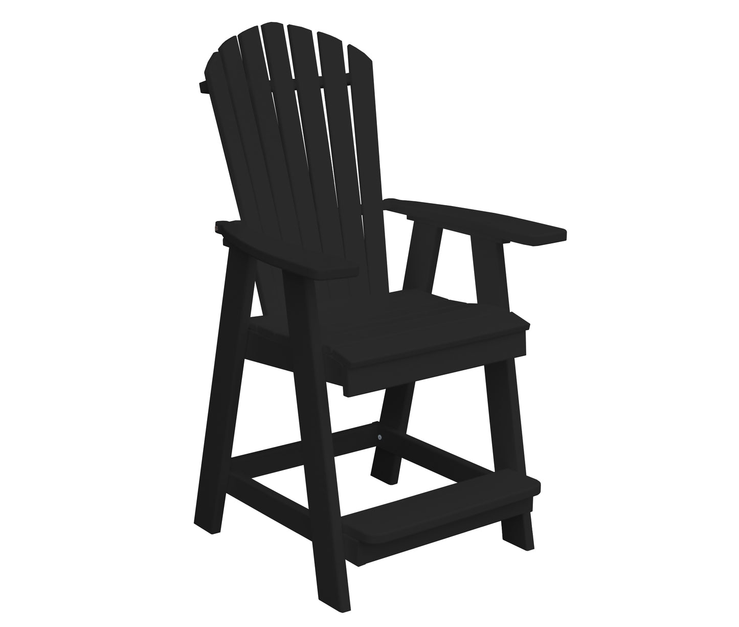 Bryton Park Poly Furniture Recycled Plastic Fanback Balcony Chair (Counter Height) - LEAD TIME TO SHIP 10 BUSINESS DAYS