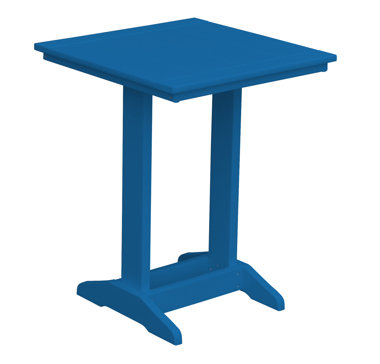 Bryton Park Poly Furniture Recycled Plastic 22" Square Balcony Side Table (PAIRS W/ COUNTER HEIGHT FURNITURE) - LEAD TIME TO SHIP 10 BUSINESS DAYS