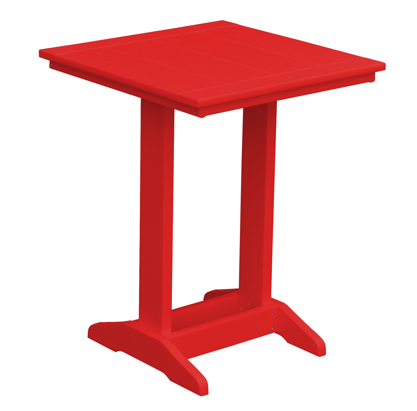 Bryton Park Poly Furniture Recycled Plastic 22" Square Balcony Side Table (PAIRS W/ COUNTER HEIGHT FURNITURE) - LEAD TIME TO SHIP 10 BUSINESS DAYS