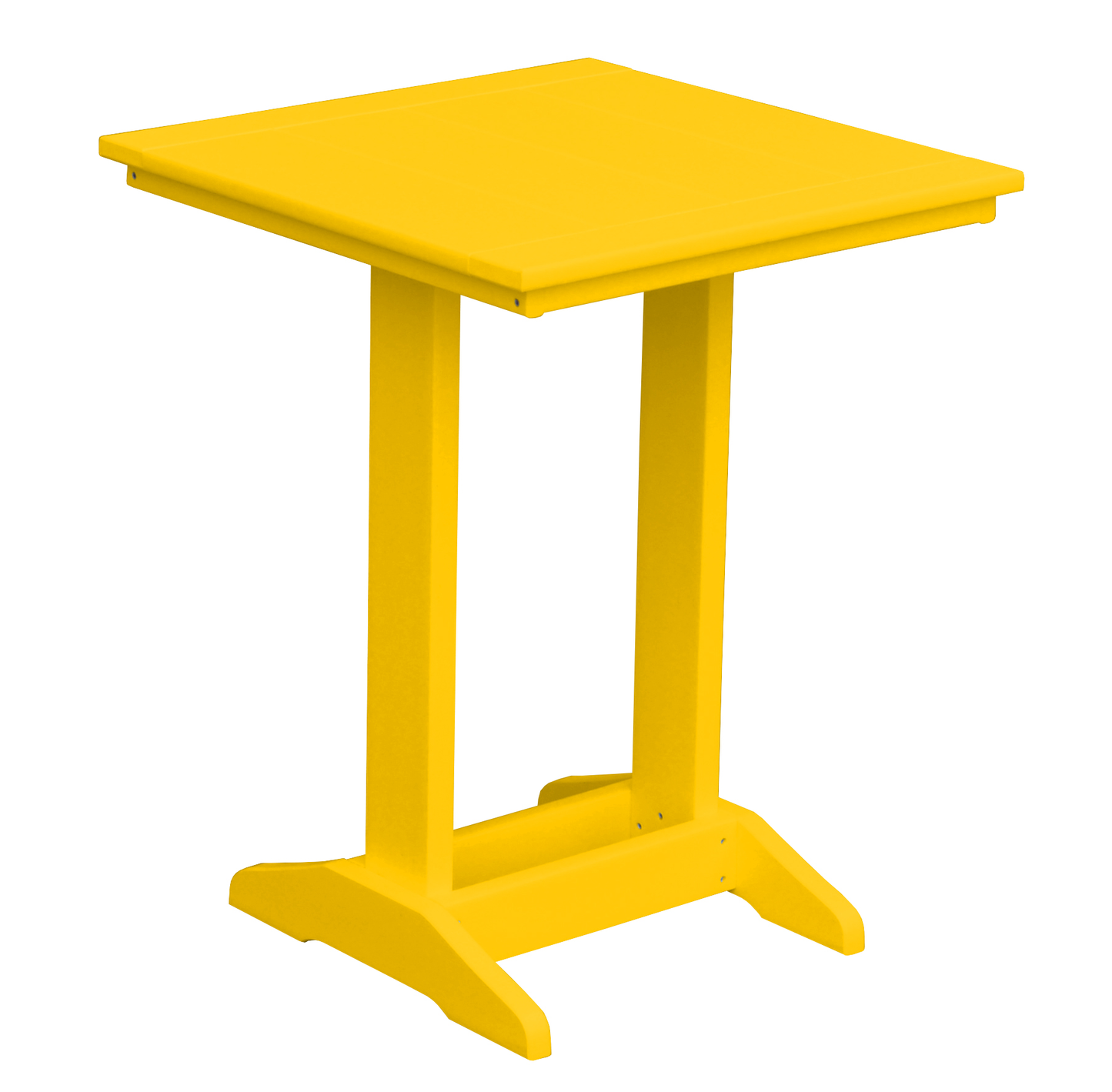 Bryton Park Poly Furniture Recycled Plastic 22" Square Balcony Side Table (PAIRS W/ COUNTER HEIGHT FURNITURE) - LEAD TIME TO SHIP 10 BUSINESS DAYS