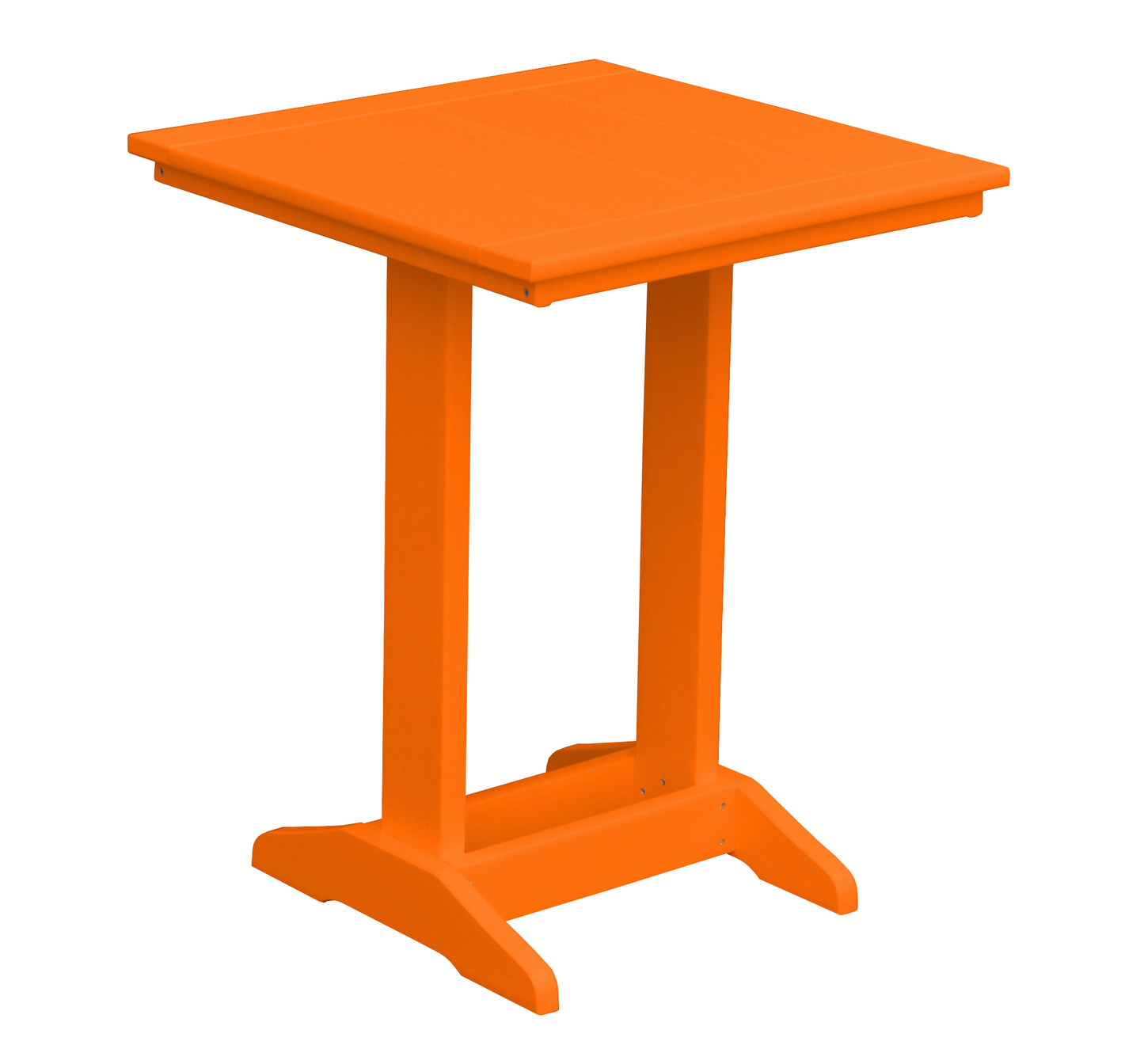 Bryton Park Poly Furniture Recycled Plastic 22" Square Balcony Side Table (PAIRS W/ COUNTER HEIGHT FURNITURE) - LEAD TIME TO SHIP 10 BUSINESS DAYS
