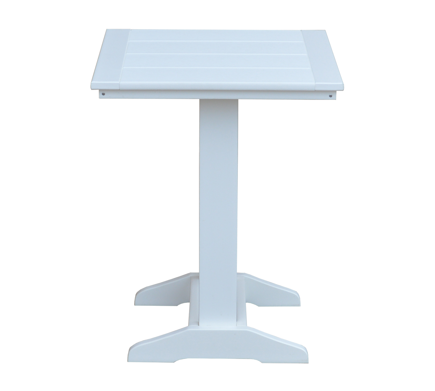 Bryton Park Poly Furniture Recycled Plastic 22" Square Balcony Side Table (PAIRS W/ COUNTER HEIGHT FURNITURE) - LEAD TIME TO SHIP 10 BUSINESS DAYS