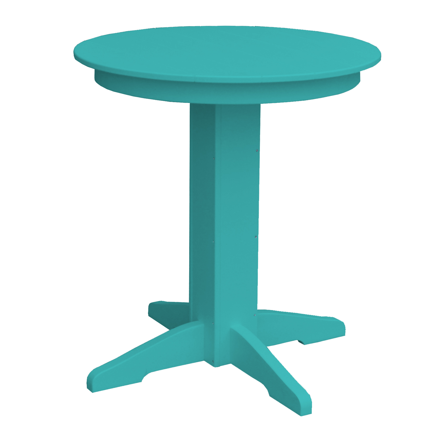 Bryton Park Poly Furniture Recycled Plastic 33" Round Balcony Table (COUNTER HEIGHT) - LEAD TIME TO SHIP 10 BUSINESS DAYS