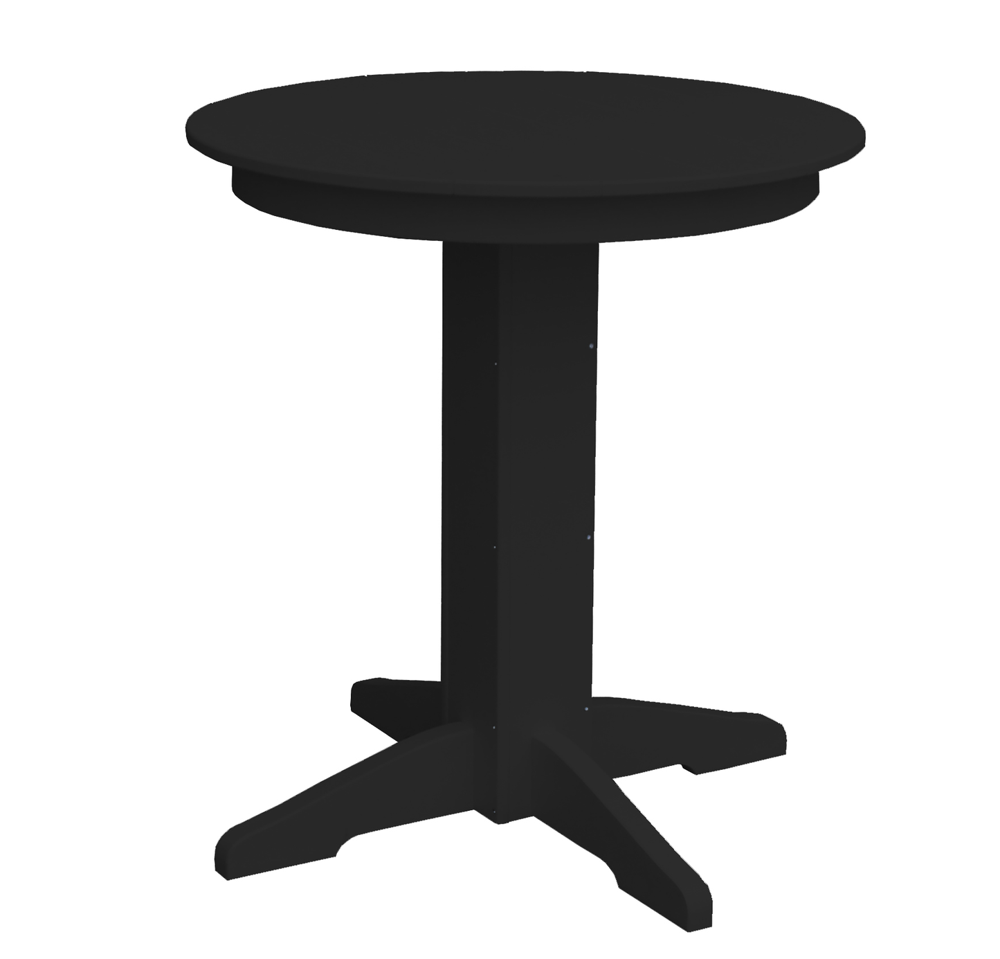 Bryton Park Poly Furniture Recycled Plastic 33" Round Balcony Table (COUNTER HEIGHT) - LEAD TIME TO SHIP 10 BUSINESS DAYS