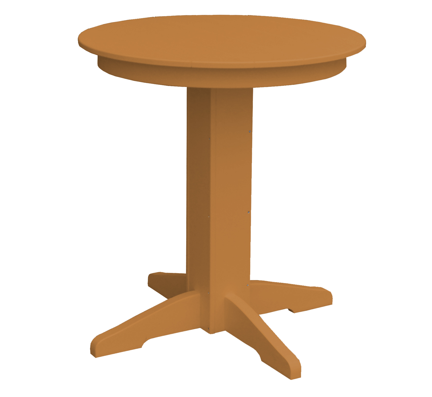 Bryton Park Poly Furniture Recycled Plastic 33" Round Balcony Table (COUNTER HEIGHT) - LEAD TIME TO SHIP 10 BUSINESS DAYS