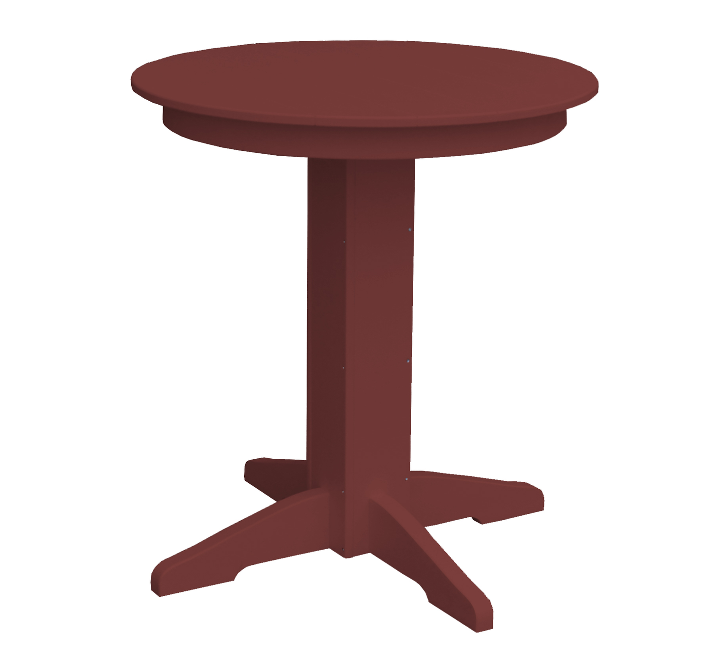 Bryton Park Poly Furniture Recycled Plastic 33" Round Balcony Table (COUNTER HEIGHT) - LEAD TIME TO SHIP 10 BUSINESS DAYS