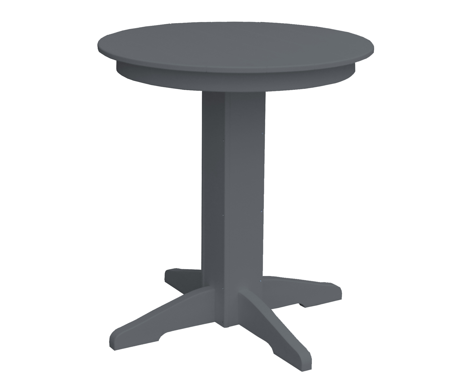 Bryton Park Poly Furniture Recycled Plastic 33" Round Balcony Table (COUNTER HEIGHT) - LEAD TIME TO SHIP 10 BUSINESS DAYS