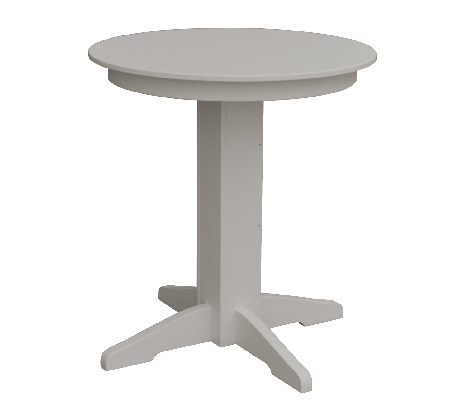 Bryton Park Poly Furniture Recycled Plastic 33" Round Balcony Table (COUNTER HEIGHT) - LEAD TIME TO SHIP 10 BUSINESS DAYS