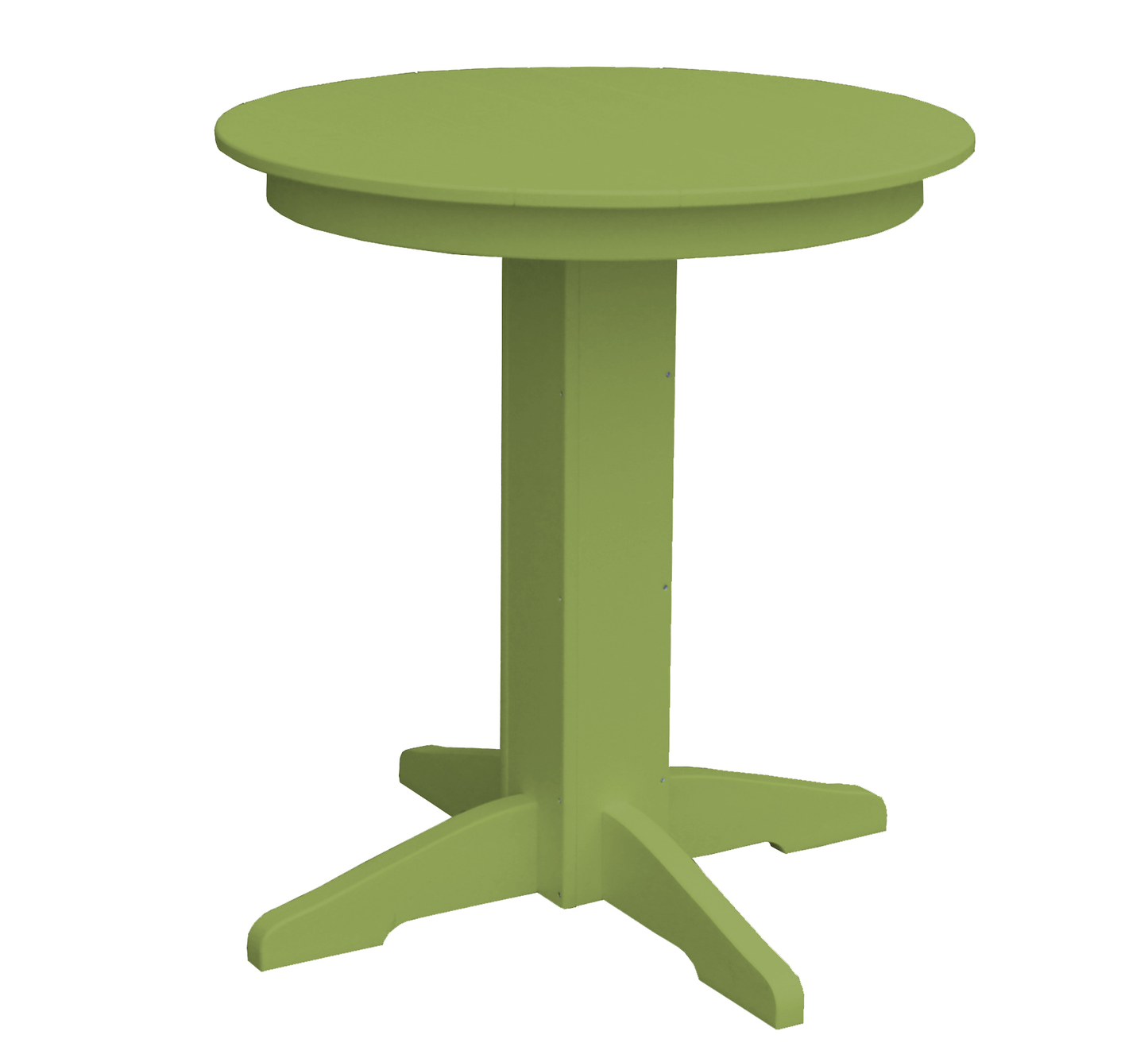 Bryton Park Poly Furniture Recycled Plastic 33" Round Balcony Table (COUNTER HEIGHT) - LEAD TIME TO SHIP 10 BUSINESS DAYS
