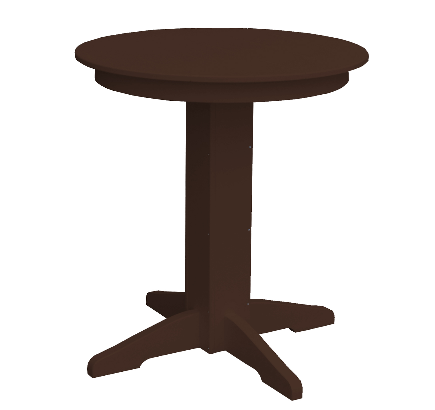 Bryton Park Poly Furniture Recycled Plastic 33" Round Balcony Table (COUNTER HEIGHT) - LEAD TIME TO SHIP 10 BUSINESS DAYS